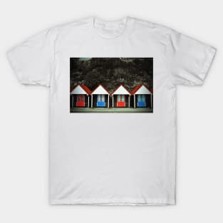 Bournemouth Beach Huts Dorset England T-Shirt